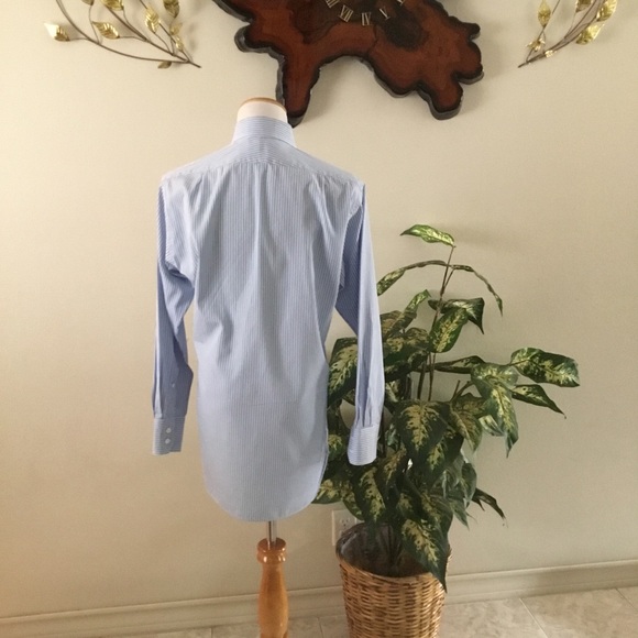 SEIZE OUR VINGT MENS PIN-STRIPPED BUTTON DOWN SHIRT/ SIZE 15/33 - Picture 4 of 10